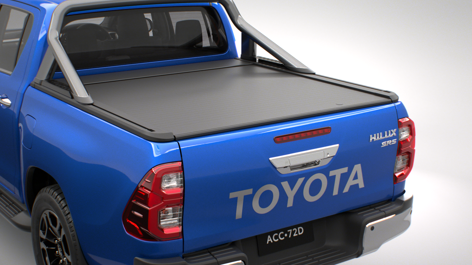 Genuine Toyota Roller Cover shown on a previous-generation HiLux